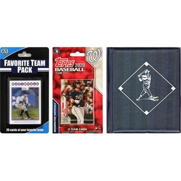 C&I Collectables 2020NATIONTSC MLB Washington Nationals sous Licence 2020 Ensemble d'Équipe Topps et Cartes à Échanger de Joueur Préféré Plus Album de Rangement