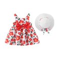 thumbnail image 1 of Robes pour Bébés Filles Robe Tutu Sans Manches pour Bébé Robe d'Été pour Fille avec Chapeaux 2 Pcs Robe de Demoiselle de Plage 4-5 Ans, 1 of 8