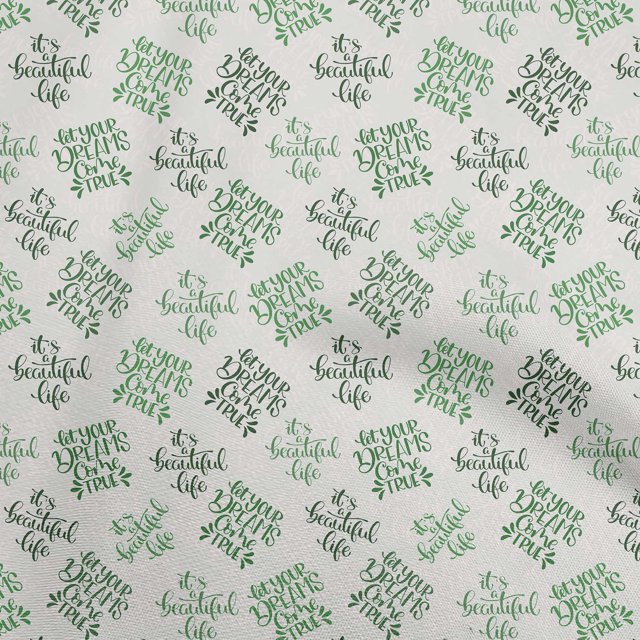 oneOone Cotton Cambric Pear Green Fabric Text Sewing Craft Projects Fabric Prints By Yard 56 Inch Wide