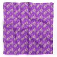 thumbnail image 1 of Bimba Purple Cage & Grandiflora Roses Floral Pure Silk Printed Head Bandanas Summer Neck Wrap Scarf 40 x 40 Inches, 1 of 6