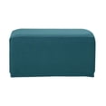 thumbnail image 1 of Foot Stool Change Storage Ottoman Padded Footrest Dressing Makeup Stool Seat Cover , Blue_2, 1 of 8