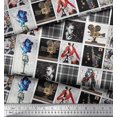 thumbnail image 3 of Soimoi Poly Georgette Fabric Check,Women & Camera Patchwork Printed Craft Fabric by The Yard 42 Inch Wide, 3 of 3