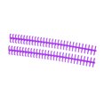 thumbnail image 2 of Loose Leaf Binding Spine Binding Comb Paper Binding Tool Plastic Binding Spine 10 Pcs Loose Leaf Binding Spine 30 Hole Cuttable Wear Resistant PP Plastic 10mm Binding Comb For, 2 of 8
