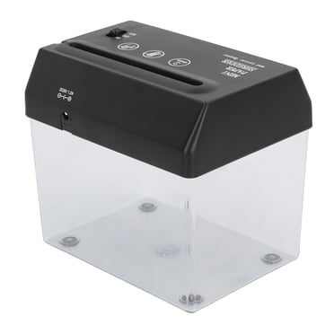 Mini Paper Shredder, High Capacity Plastic Bin Portable Paper Shredder with Non Slip Foam for Desktop