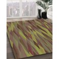 thumbnail image 3 of Ahgly Company Tapis d'Intérieur Rectangulaire de Style Transitionnel, Lavable à la Machine, Brun « Dark Golden Rod », 6 Pieds x 9 Pieds, 3 of 7
