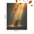 thumbnail image 3 of Man Kneeling Under Light Rays Canvas Wall Art 15.75x11.81 Inches, 3 of 8
