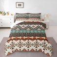 thumbnail image 2 of Erosebridal Tribal Aztec Bedding King Comforter Set, Bohomian Hippie Down Comforter, Triangle Geometric Decor, Reversible, 2 of 7