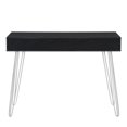 thumbnail image 3 of CorLiving Elllison Entryway Table or Desk with Chevron-Pattern Drawer and Cubby, 3 of 7