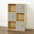 thumbnail image 3 of Mainstays 6-Cube Organizer, Birch, 3 of 7
