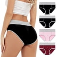 thumbnail image 2 of Culottes Menstruelles pour Femmes, 4 Pcs, Réutilisables, Anti-Fuites, Grande Taille, Culottes de Protection Post-Partum, 2 of 7