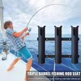 thumbnail image 3 of Removable 3 Tube Boat Fishing Rod Holder For Marine Mount Side Kayak A3E9 V, 3 of 8