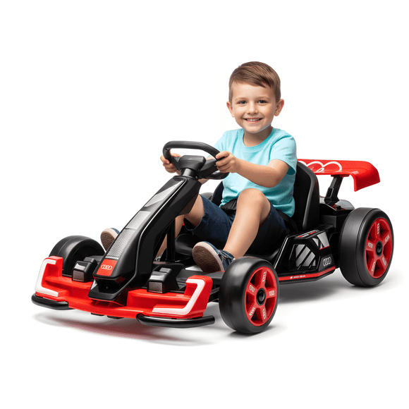 KidsVIP 24V Audi Premium Upgraded Drifting Go Kart W/ Drift Mode, Lights & Music Player