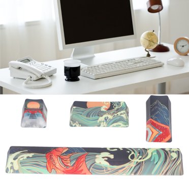 ANGGREK Remplacement Keycaps, Personnalisé Keycap PBT Style de Jeu Couleurs Vives Pièces de Rechange Portables pour Claviers Mécaniques Bricolage, Cool Keycaps