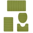 thumbnail image 1 of Living Room Rug Memory Foam Bath Mat 4 Set Bathroom Rugs for 4 Pcs Toilet Mats Universal Soft Comfortable Water Absorption Non-Slip Thick Machine Washable Easier To Dry Dark Baby Mat for Floor, 1 of 9