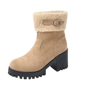 Bottes d'Hiver pour Femmes à la Cheville Bottes d'Hiver pour Femmes Loisirs Plein Air