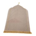 thumbnail image 1 of DOLITY Islamic Prayer Rug Home Embossing Soft Worship Kneel Thick Prayer Carpet Mat beige yellow, 1 of 9