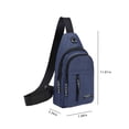 thumbnail image 3 of EGNMCR Waterproof Strap Bag Crossbody Backpack With Headphone Hole Strap Backpack Hiking Backpack Multipurpose Crossbody Chest Bag,, 3 of 6