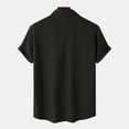 thumbnail image 3 of Besolor Mens Summer Short Sleeve Shirts Collared Button down Shirts Big and Tall Casual Solid Color Beach Shirts Tops, 3 of 6