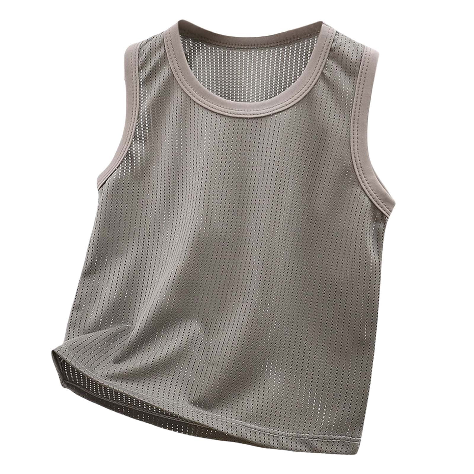 Hiiyo Boys Athletic Quick Drying Tank Top Breathable Summer Sleeveless Tops