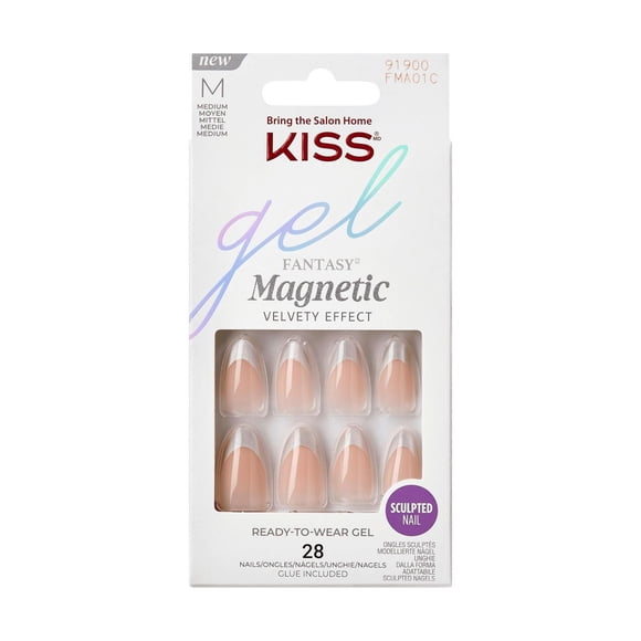 KISS Gel Fantasy Magnetic, North Coast, Medium Almond