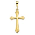 thumbnail image 1 of 10k Yellow Gold Cross Necklace Charm Pendant Religious Passion, 1 of 7