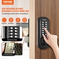 thumbnail image 2 of VEVOR Mechanical Keyless Entry Door Lock, 14 Digit Keypad, Water-proof Zinc Alloy, Outdoor Gate Door Locks Set with Surface-mounted Latch, Keypad and Knob, Easy to Install, for Garden, Garage, Yard, 2 of 9
