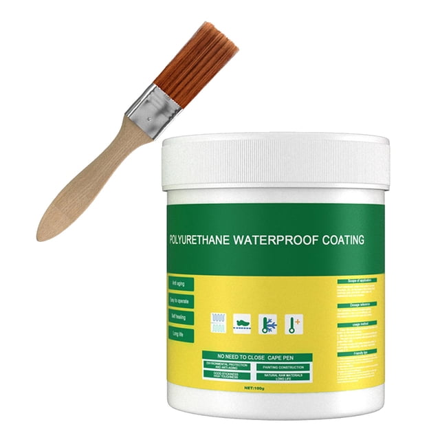 100G Scellant Étanche Colle Revêtement avec Brosse Réparation Étanche Mur