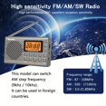 thumbnail image 4 of Portable Radio Batteries Operated Pocket Radios Equipped with Alarm and Timer Functions, with Backlit Display, 4 of 9