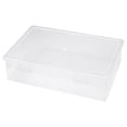 thumbnail image 1 of yulier Clear Plastic Storage Box Stackable Rectangular Empty Storage Case Container with Snap-Tight Lid, Documents Craft Sewing Supplies Organizer, 1 of 3