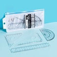 thumbnail image 1 of Ensemble de Quatre Règles pour Élèves du Primaire, Règle de 15 cm pour Enfants, Règle de Trigonométrie, Règle Rapporteur, Ensemble de Règles, Czzoypi Ensemble de Quatre Règles pour Élèves, 1 of 6