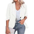 thumbnail image 1 of Cardigan pour Femmes, Cardigan Mode Ajusté Décontracté à Col Rabattu, Coupe Près du Corps, Manteau Léger, Blazer pour Femmes, 1 of 7