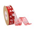 thumbnail image 3 of Birdeem Ribbon Red Ribbon for Gift Wrapping Ribbon for Hair Christmas Ribbon Thin Ribbon Red Curling Ribbon Valentine Ribbon Silk Ribbon Christmas Curling Ribbon Valentines Day Ribbon Love Printing Ya, 3 of 10