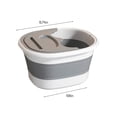 thumbnail image 3 of Sentmoon Foldable Foot Bath Bucket With Handle And Lid, Portable Foot Bath Spa Bucket With Massage Acupoints, Portable Foot Bath Bucket, Foldable Spa Bucket For Foot Deals of the Day Clearance Prime, 3 of 6