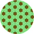 thumbnail image 1 of Ahgly Company Tapis d'Intérieur Lavable à la Machine, Carré, Transitionnel, Vert Néon, Tapis de Zone, 3 Pieds Carré, 1 of 7
