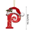 thumbnail image 5 of LSLJS 26 Letters Christmas Tree Decoration Pendant Christmas Tree Ornaments Personalized DIY Christmas Ornaments Christmas Decorations Xmas Tree Hanging Decor, 5 of 5
