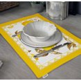 thumbnail image 3 of Vargottam Napperons - Napperon pour Table à Manger, Ensemble de 4 - Serviette en Coton Imprimée et Réversible - Napperons d'Intérieur pour Table de Maison et de Cuisine - Citron (Jaune), 3 of 5