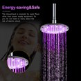 thumbnail image 2 of 10 inch LED Rainfall Shower Head Round Shower Head Automatically Colorful Flashing Lights Showerhead for Bathroom, 2 of 8