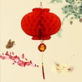 thumbnail image 4 of EGNMCR Décoration de Pièce, Décoration de Maison, Lanterne Chinoise Suspendue 10 Pcs Lanternes en Papier Rouges Décoration du Nouvel An Chinois pour Festival du Printemps Suspension Mariage et Décoration de Restaurant Lanterne en Papier Légère, 4 of 9