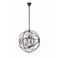 thumbnail image 3 of Elegant Lighting Geneva 25" 6 Light Royal Crystal Pendant Lamp, 3 of 9