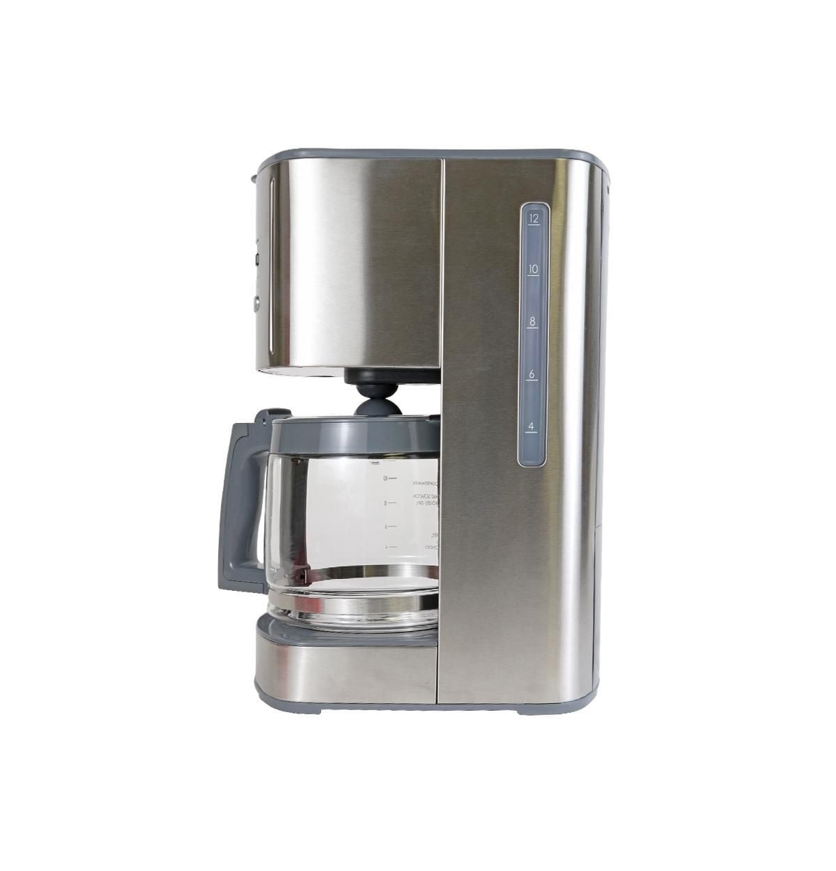 Kenmore Programmable 12-Cup Coffee Maker, Stainless Steel, Auto Brew & Keep Warm Functions