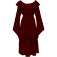 thumbnail image 1 of UPPADA Liquidation Robes d'Invitée de Mariage à Manches Évasées pour Femmes Robe de Cocktail Chic Robes de Bal d'Hiver Robes de Cocktail Formelles Robes à Bretelles Épaisses pour Femmes, 1 of 4
