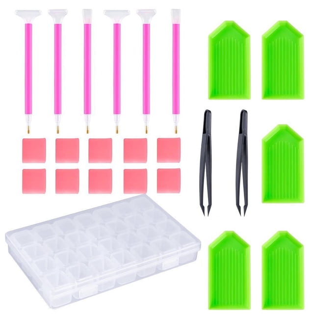 Agiferg 24 PCS Diamond Painting Tools 5D DIY Diamond Painting Accessories Diamond