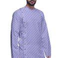 thumbnail image 3 of Atasi Printed Ethnic Kurta With White Churidar Pajama Set For Men Summer Wear, 3 of 3