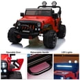 thumbnail image 2 of VOLTZ TOYS 2 Seater Ride On Car, 12V Electric Car for Kids, Electrical Jeep with 2 Seats, Full LED Lights, Parental Remote Control, MP3 Player (Red), 2 of 8