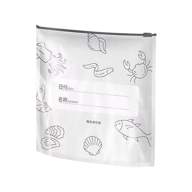 Hearth & Gear Reusable Aluminum Sealable Storage – Durable Leakproof Reusable Stand Up Sealable With Label And Zip Lock Vacuum Zipper Pouches For Vegetable Fruit Meat Cheese Storage Bags Food Clips