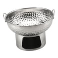 thumbnail image 1 of Lipstore 18cm Mini Stainless Hot Pot Lightweight for Buffet Serving with Ring Handles Silvery, 1 of 8