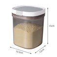 thumbnail image 4 of Airtight Lock Food Container Drop-resistant Durable Sealed Jars for Flour Sugar Pasta Snacks - 1.8L, 4 of 4