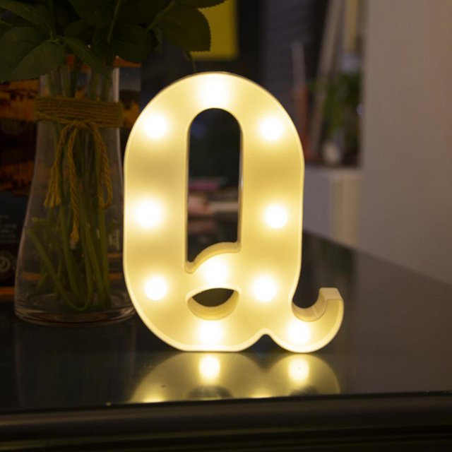 LED Letter Lights Alphabet Light Up Sign for Night Light Home Party Birthday Wedding Bar Decoration &