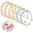 thumbnail image 1 of 6 Pcs Bague Anti-Anxiété, Bague Anti-Stress pour Femme, Bague Anti-Anxiété Ajustable, Ensemble de Bagues de Décompression en Acier Inoxydable, Bague Tournante, Bague avec Perles pour Femmes Hommes (Argent/or/or Rose), 1 of 6