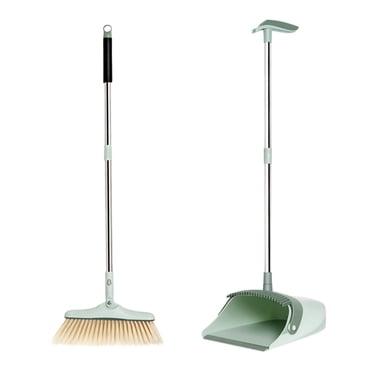 EGNMCR Mop Broom Broom and Dust Pan Besom Dustpan Set Dirt Besom Pan Manage Ideal For Indoor And Outdoor Use In Garages Kitchens Offices Etc Broom dustpan